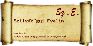 Szilvágyi Evelin névjegykártya