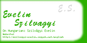 evelin szilvagyi business card