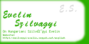 evelin szilvagyi business card